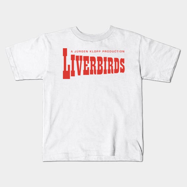 Jurgen Klopp Liverbirds Kids T-Shirt by KAMcDermott74